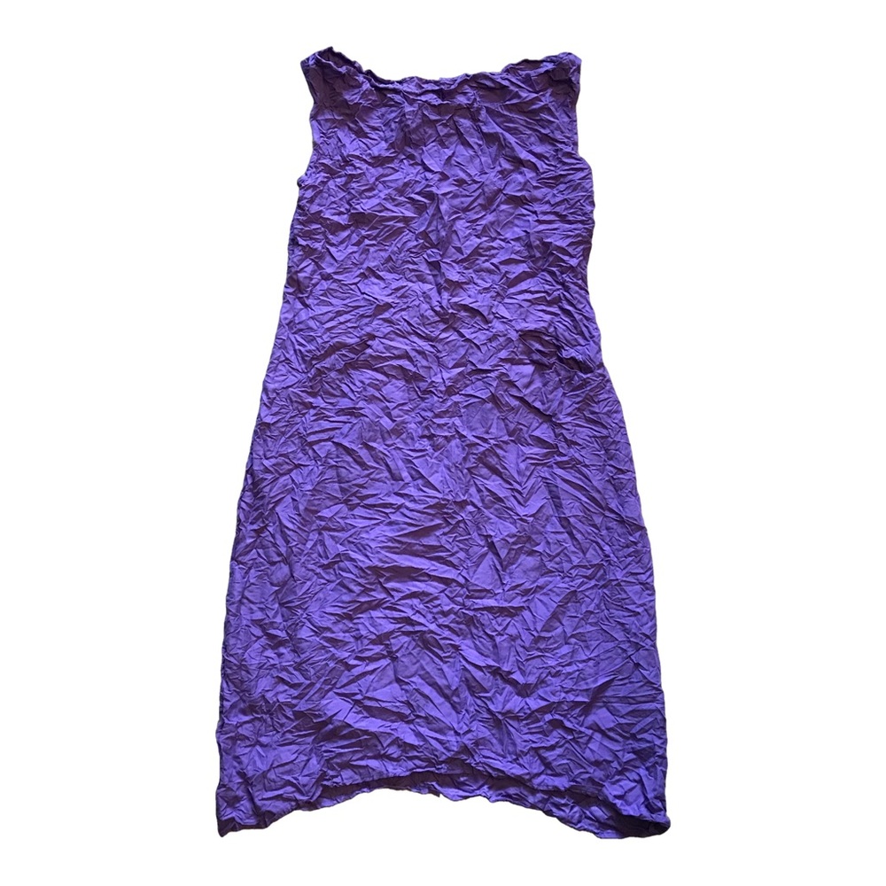 Sleeveless shift dress purple dress (travel ready) by Carol young of Undesigned